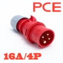 PCE wtyczka przenośne 16A/4 400V 3P+Z IP44 Twist