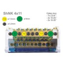 Modułowy blok rozdzielczy ShNK 4P 100A 4x11