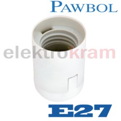 PAWBOL Oprawka termoplastyczna gładka E27 biała