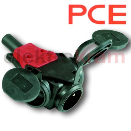 PCE rozgałęźnik gumowy IP44 3x250V 16A