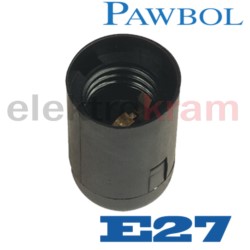PAWBOL Oprawka termoplastyczna gładka E27 czarna