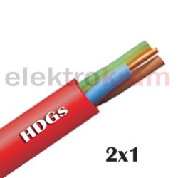 kabel niepalny bezhalogenowy FE180 PH90 HDGs 2x1