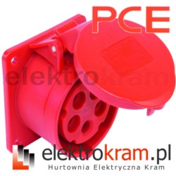 PCE Gniazdo tablicowe 32A 5P 400V 75x75 325-6F7