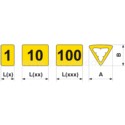 Oznacznik przewodów OZ-1/L2 żółty E04ZP-0102020610