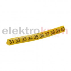 Oznacznik przewodów OZ-1/31-40 żółty E04ZP-0102020