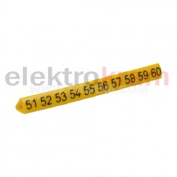 Oznacznik przewodów OZ-1/51-60 żółty E04ZP-0102020