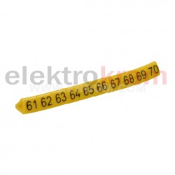 Oznacznik przewodów OZ-1/61-70 żółty E04ZP-0102020