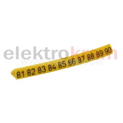 Oznacznik przewodów OZ-1/81-90 żółty E04ZP-0102020