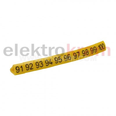 Oznacznik przewodów OZ-1/91-100 żółty E04ZP-010202