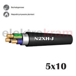 Kabel bezhalogenowy N2XH-J B2ca 0,6/1KV 5x10