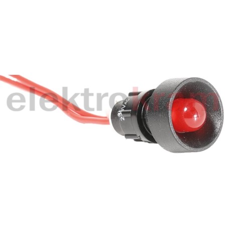 Lampka sygnalizacyjna LED 230V AC LS 10mm czerwona